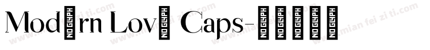 Modern Love Caps字体转换